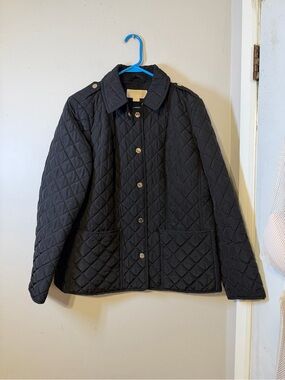 MICHAEL Michael Kors Black Quilted Snap-Front Puffer Jacket